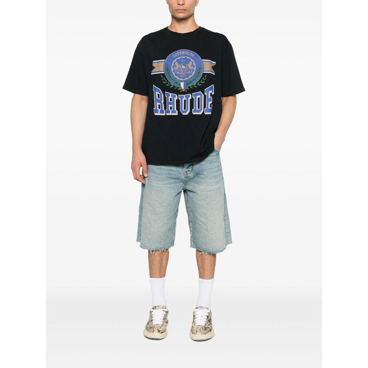 Rhude T Shirts - Black | 66890afd0e5311a3a0de858424d136cad69cd767