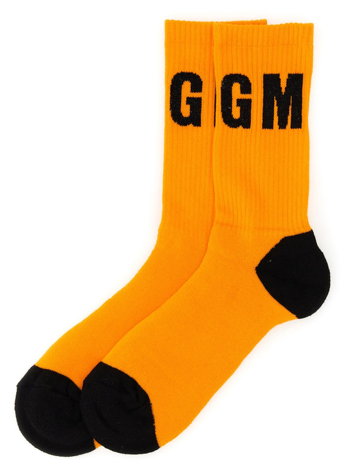 MSGM Socks - Orange | Wanan Luxury