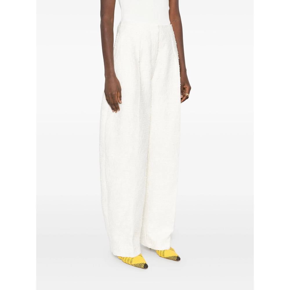 Jacquemus Pants - White, Neutral | 6fff889232d25d6f12f09cd9a7fc58a625dfd762