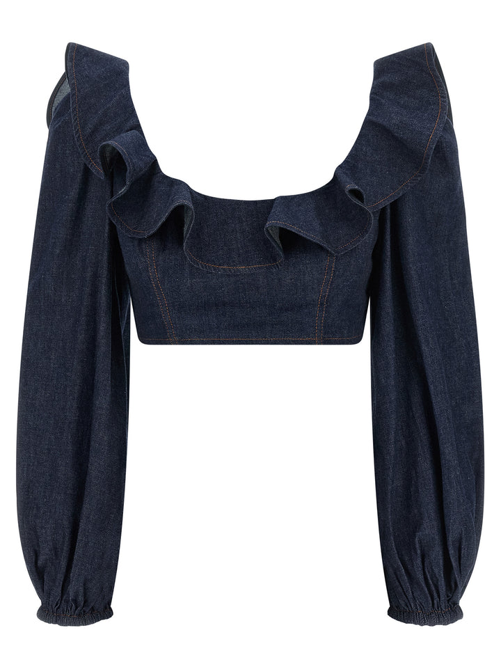 Zimmermann Aster Tops - Blue | a8add67b201bb94223a681ccddd637be3dcdb402