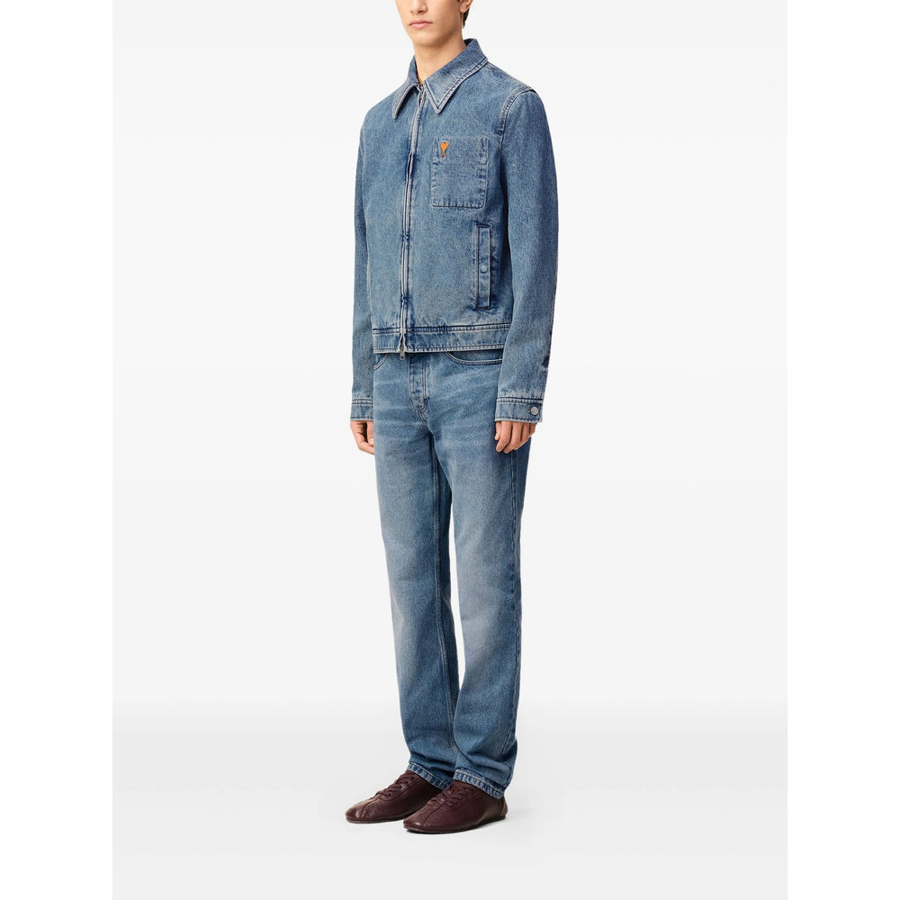 Ami Paris Outerwears - Blue | 722574b914075137ab63b57ff0b9b715a5be2c0e