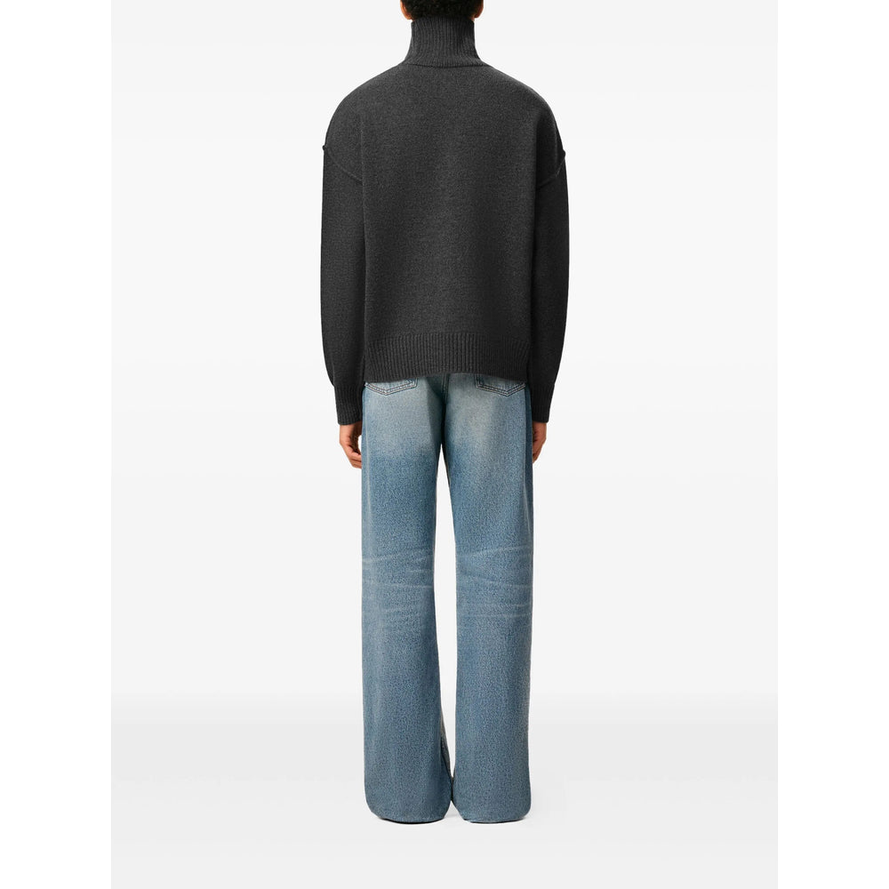 Ami Paris Sweaters - Gray | c869525565e24d42b2f8c8763ae7de4c83f00b43