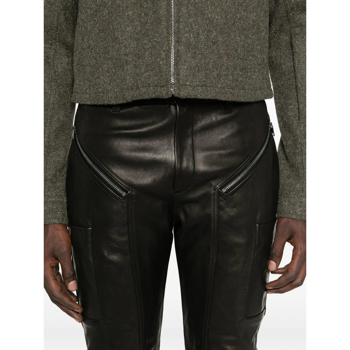 Rick Owens Leather Pants - Black | 991bc04e783a40bd2ff88bbd9180bb5897d937c6