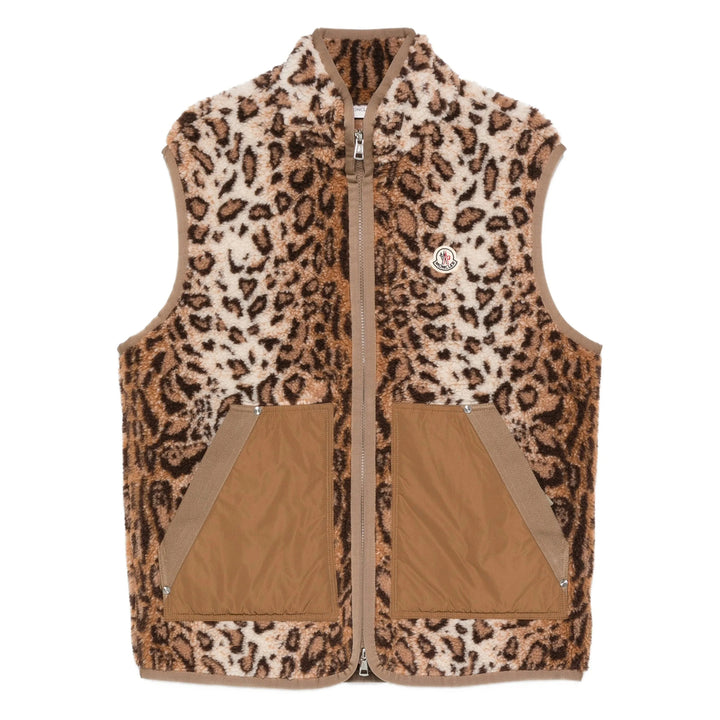Moncler Outwear Waistcoats - Brown | 9755bddd9106a55577b6ad54592dd84f897de084