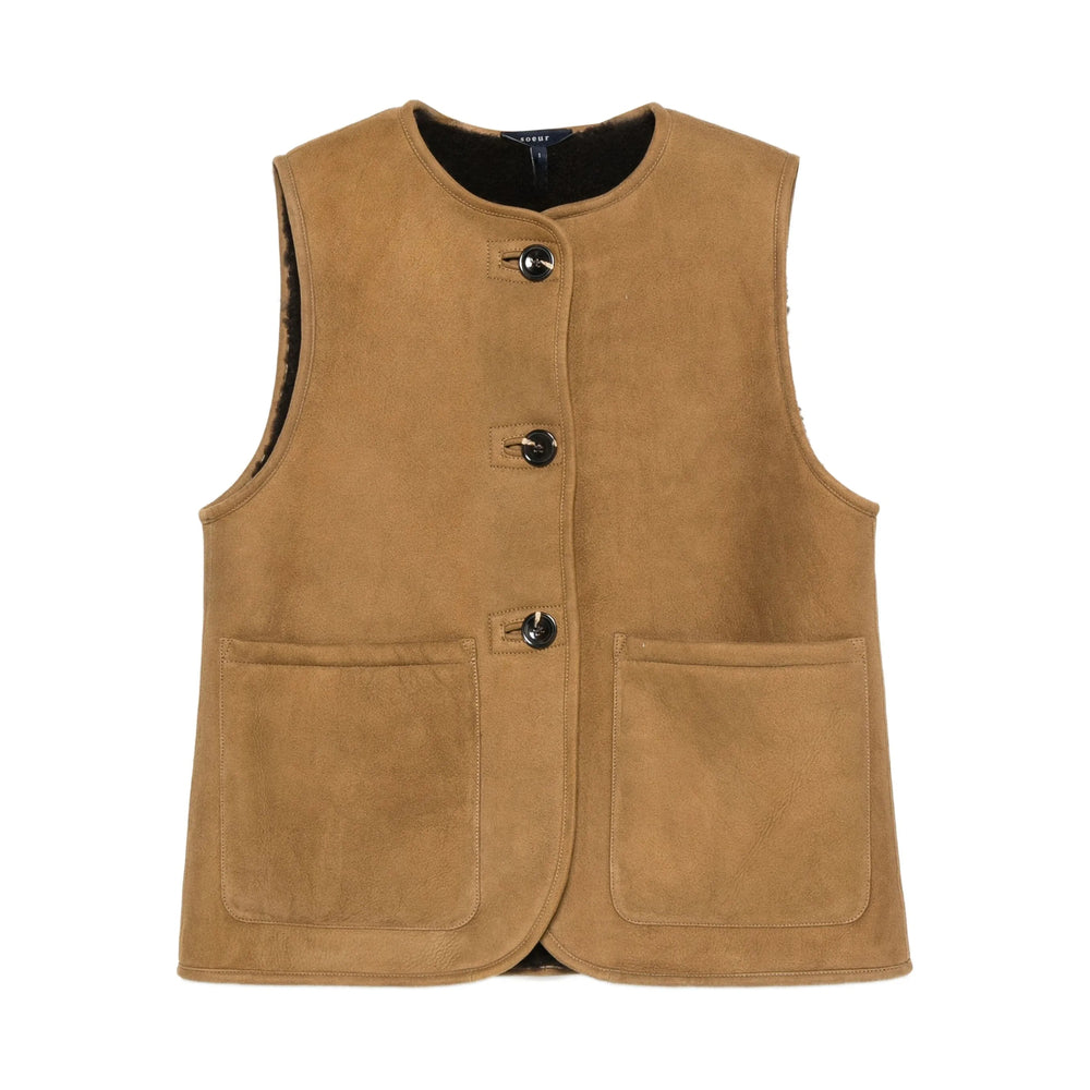 Soeur Waistcoats - Brown | 448c07ae423a34cb32bc1078ecca21e4ad8a5a89