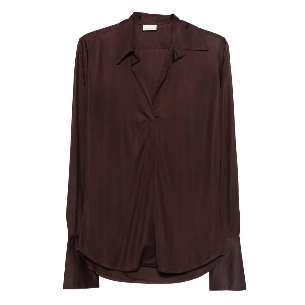 Dries Van Noten Shirts - Brown | e1955481df446cec5ba201b56765e26e10d48f71