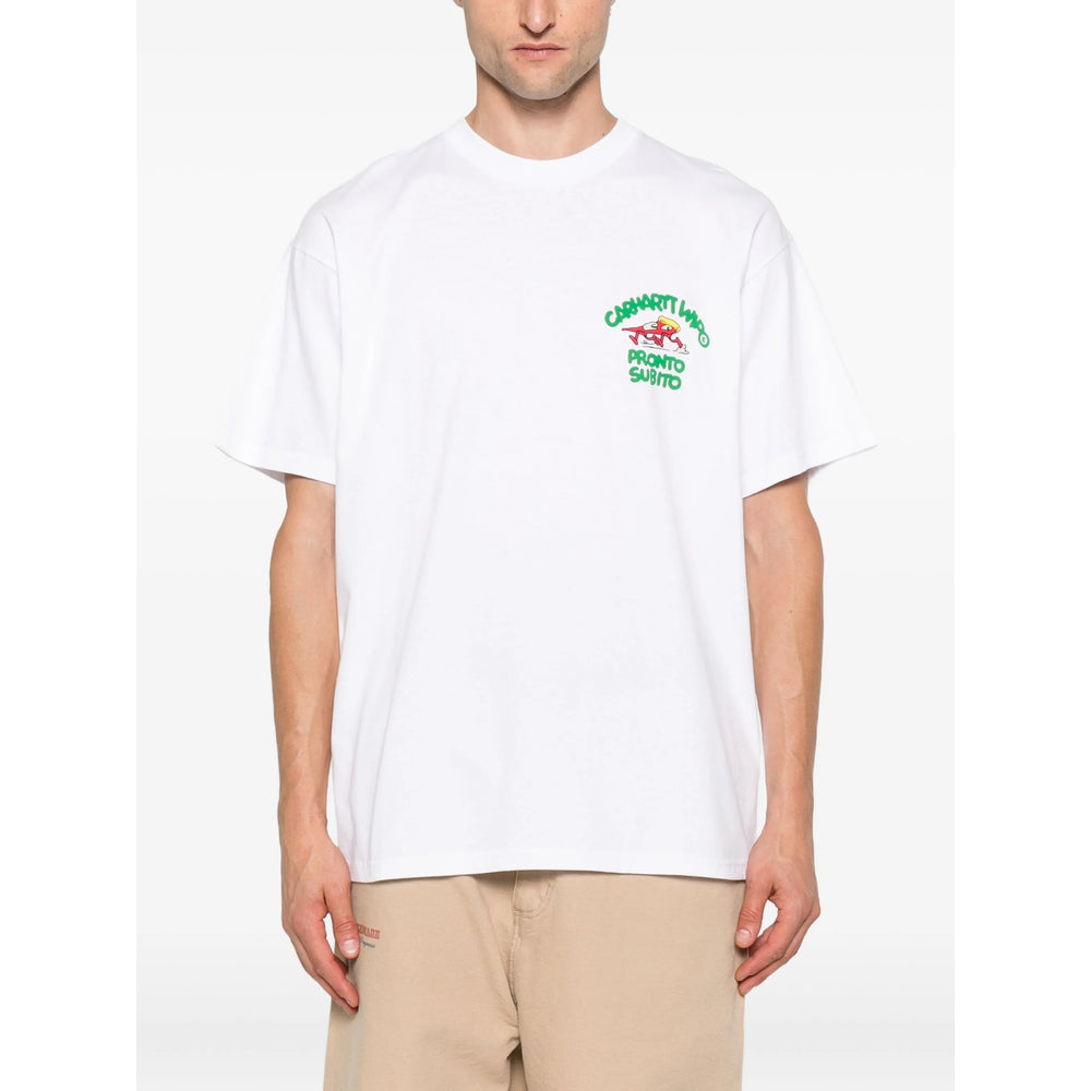 Carhartt Wip T Shirts - White | 0040e6f6f861d4a40c1544122264b4f556d67703