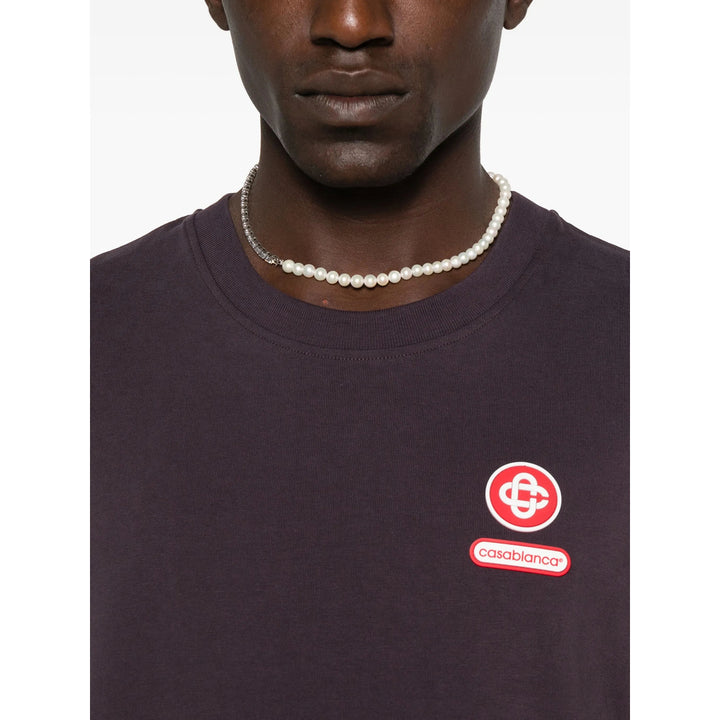 Casablanca T Shirts - Purple | 75ee44a20d6433a792aaef733de81163a496784c