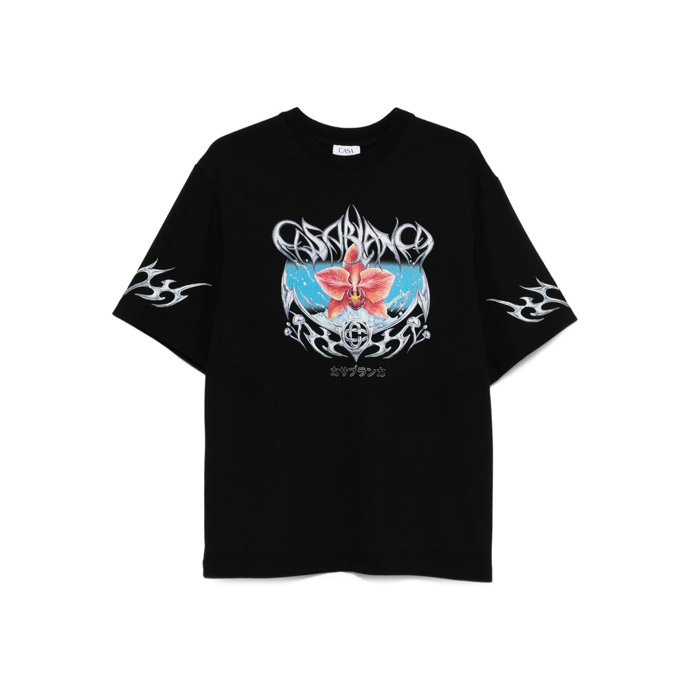 Casablanca T Shirts - Black | 5d1112a558dcc12121330d27a04ba7deab87bd2c