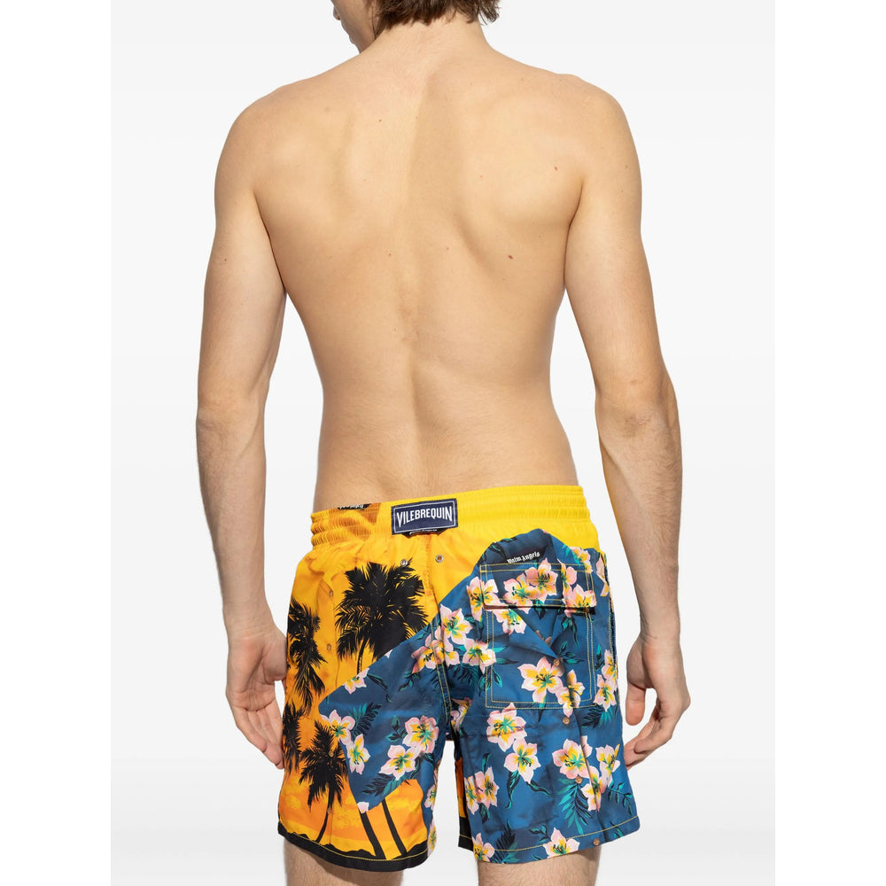 Palm Angels Beachwear - Blue, Yellow | e70b006651e9b005c947513919acf230c7d7970d