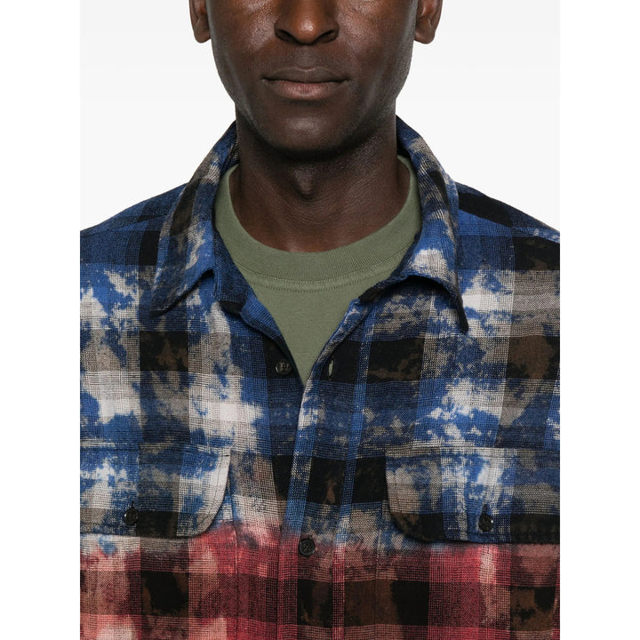 Palm Angels Shirts - Blue, Red | 47cece30d0b3d9565331e86b1355eb3a2dbc00cf