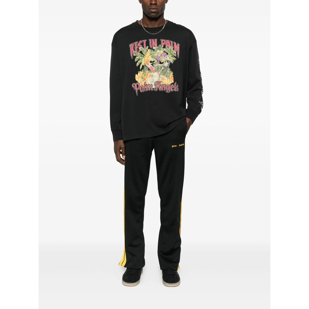 Palm Angels T Shirts - Black | e47f4776dc9fecdced7a9852516f057df0633a74