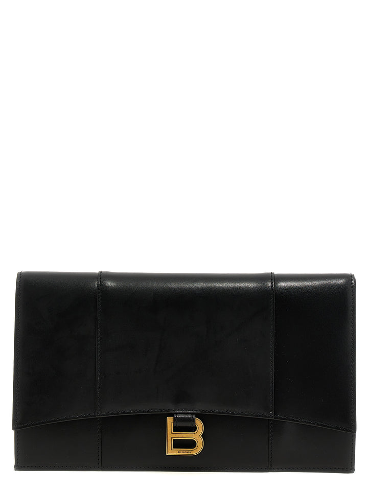 Hourglass Clutch Black