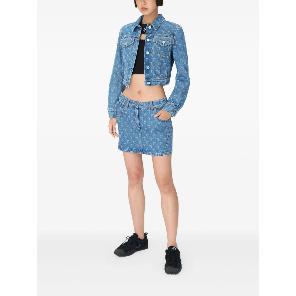 Marine Serre Outerwears - Blue | 38493109afdd2d8ad18e490493dc6fe70553d566