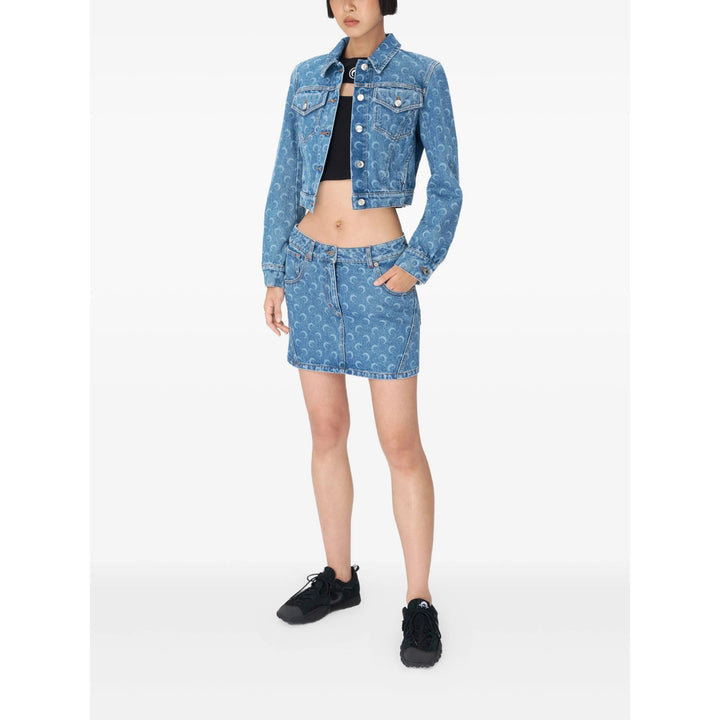 Marine Serre Outerwears - Blue | 38493109afdd2d8ad18e490493dc6fe70553d566