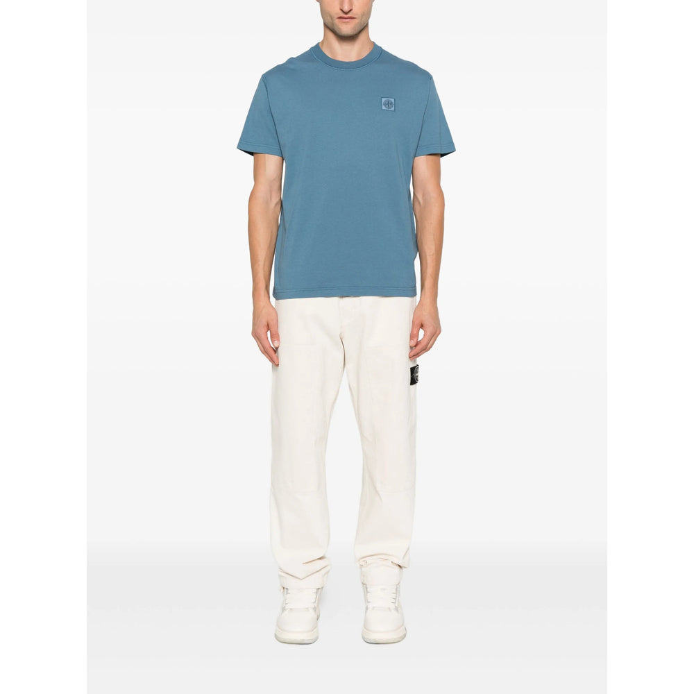 Stone Island T Shirts - Blue | 5b6eff79e9f150de01a0cfc255199b7691229900