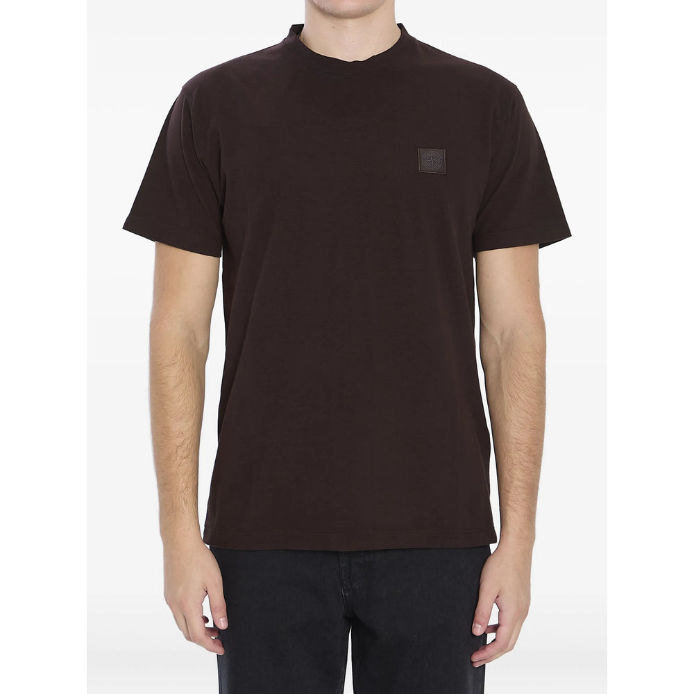 Stone Island T Shirts - Brown | e7d9829642138c37c7e37c5bc51e005408d8fc6c
