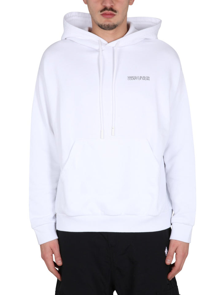 Marcelo Burlon Sweatshirts - White | Wanan Luxury