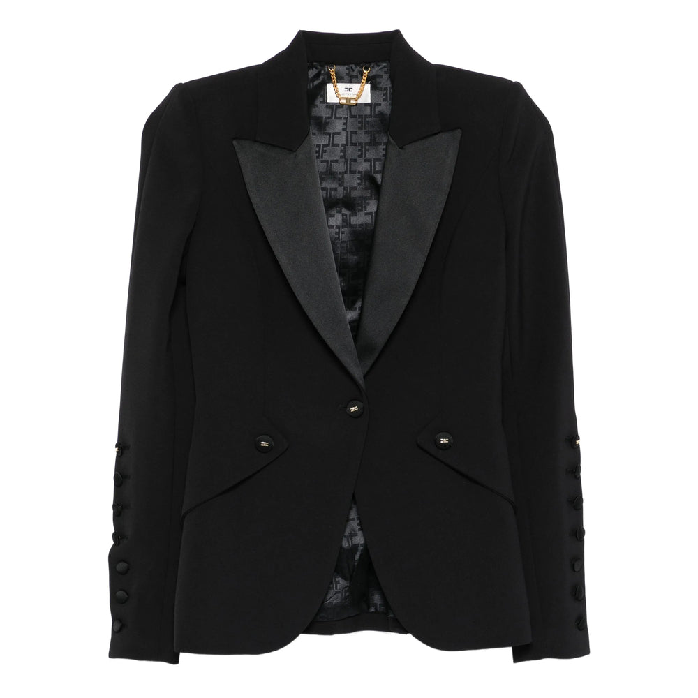 Elisabetta Franchi Jackets - Black | ef6e853dec0d55a8d832638b96f89ee954a0e49a
