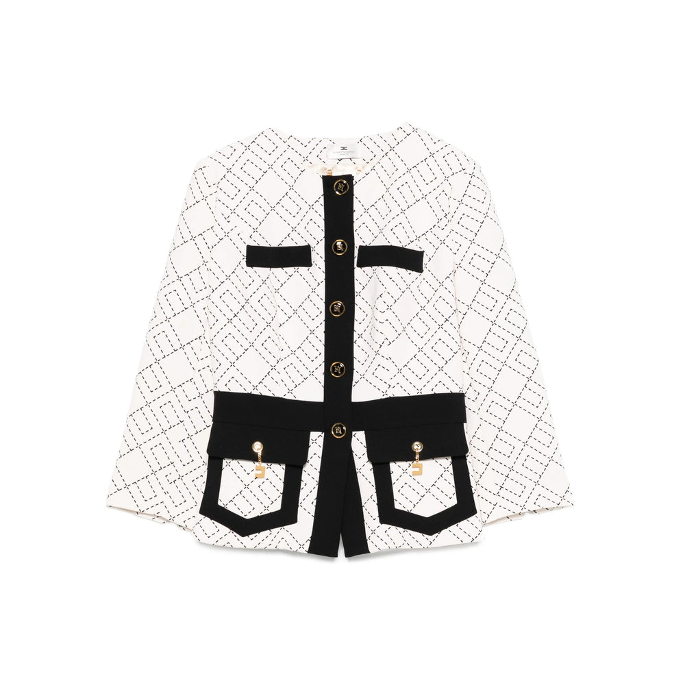 Elisabetta Franchi Jackets - Neutral, Black | a9a2124dfefc01348ae984d4b22309d240494bca