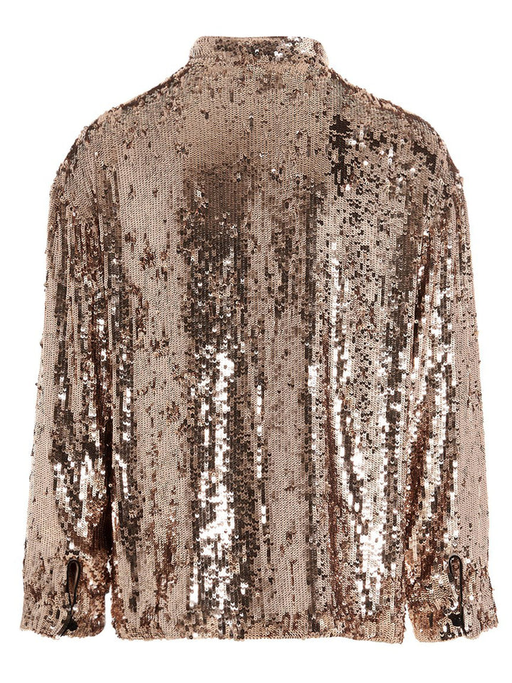 Gucci Sequin Shirt Shirt and Blouse - Silver | 78d1c1ee6288185fd85b65abee1d511fc7feae5c