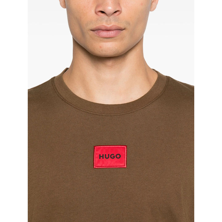 Hugo T Shirts - Brown | 729dacdc5dfc6f00b95eef8bd5f5e60262cdd3ba