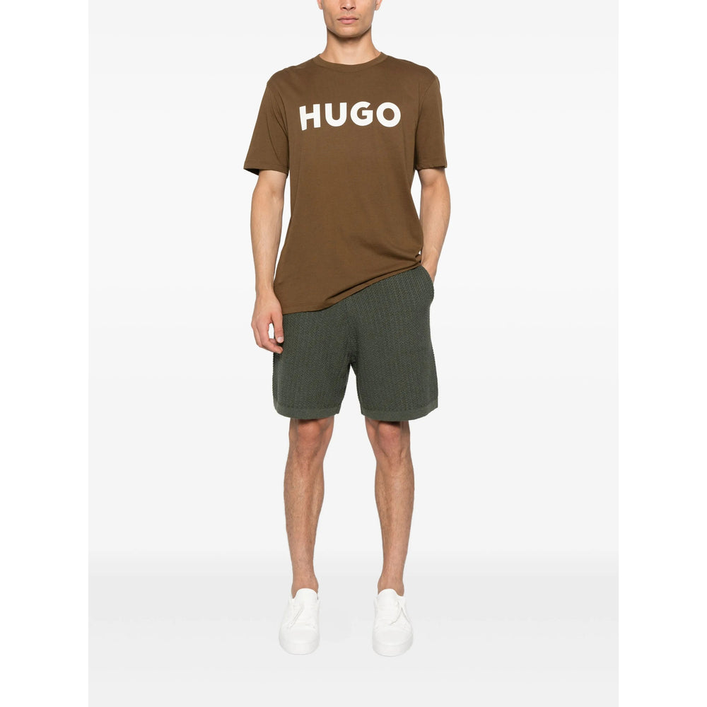 Hugo T Shirts - Brown | 32bd3fccbb6705c5809ed0fff2a4a3742a030d0b