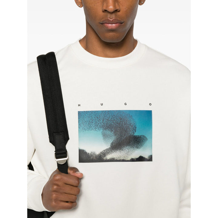 Hugo Sweatshirts - White | 86dca56ecfe87771f72bdb1e7ec013e3d24b4480