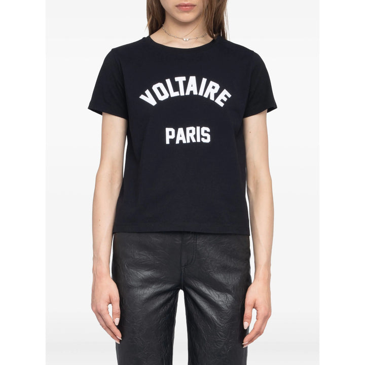 Zadig & Voltaire T Shirts - Black | 2ad822a6452dc7642108f3801e01de5a62ac93ad