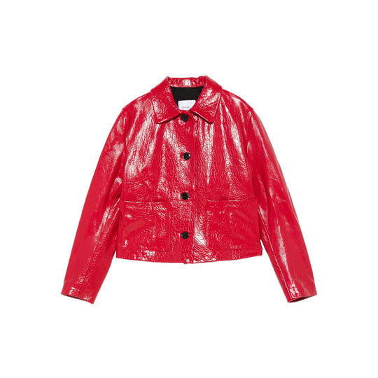 Leather Outerwears Red