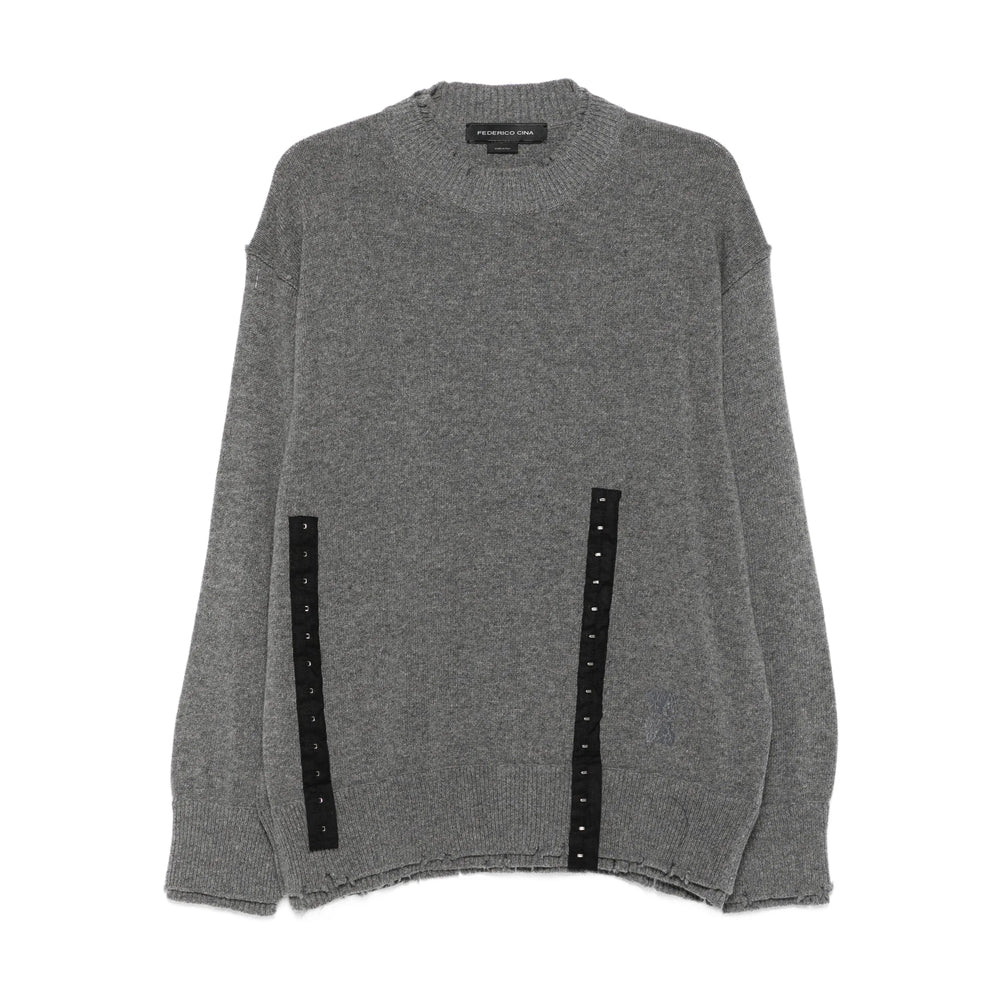 Federico Cina Sweaters - Gray | 28189e8310925e19f6ea2d46915bd2a955a0cb16