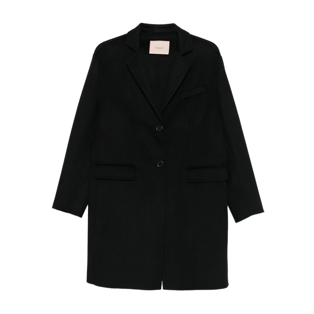 Twinset Coats - Black | c5387f65ffaf9084c45ba1916305181654eba531