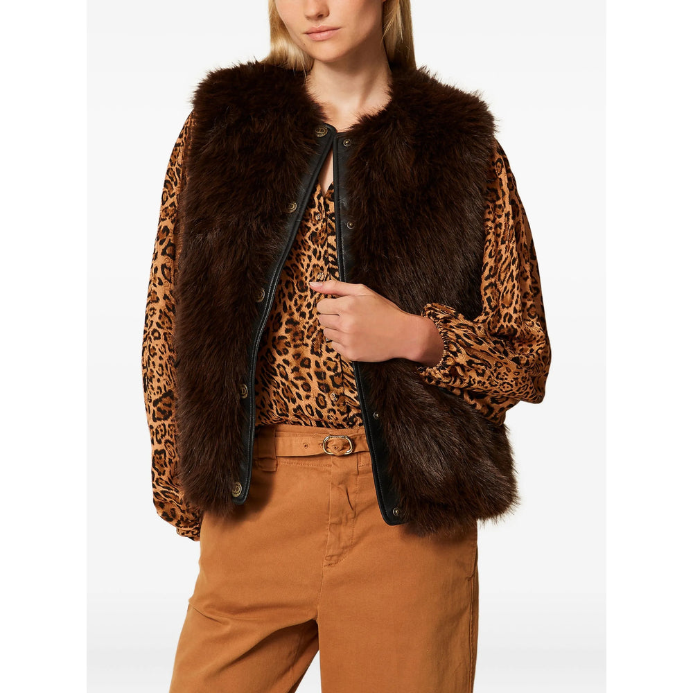 Twinset Waistcoats - Brown | b35e0fa266b134d9609b9baa82359f4793b9dca4