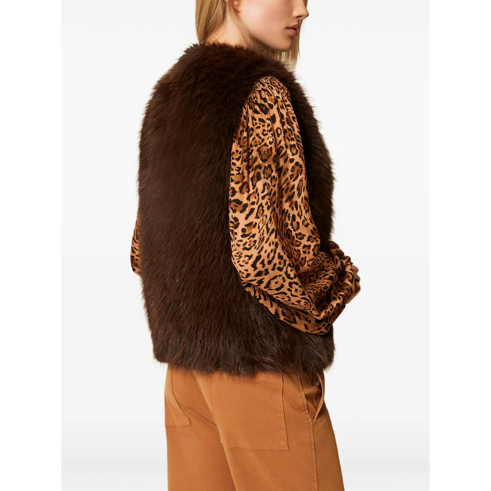 Twinset Waistcoats - Brown | 8b1d59492c0ac0c8846a5ab345dd75777200f1c1