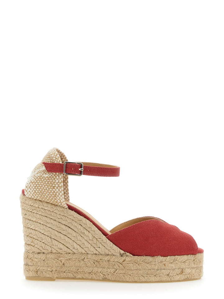 Castañer Wedges - Red | Wanan Luxury