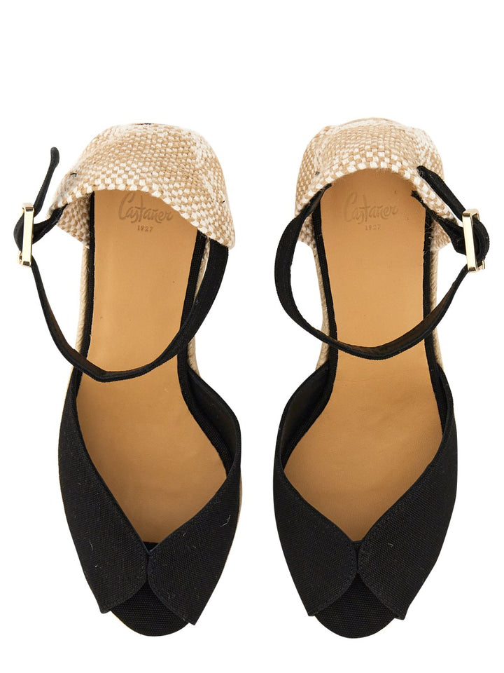 Castañer Wedges - Black | Wanan Luxury