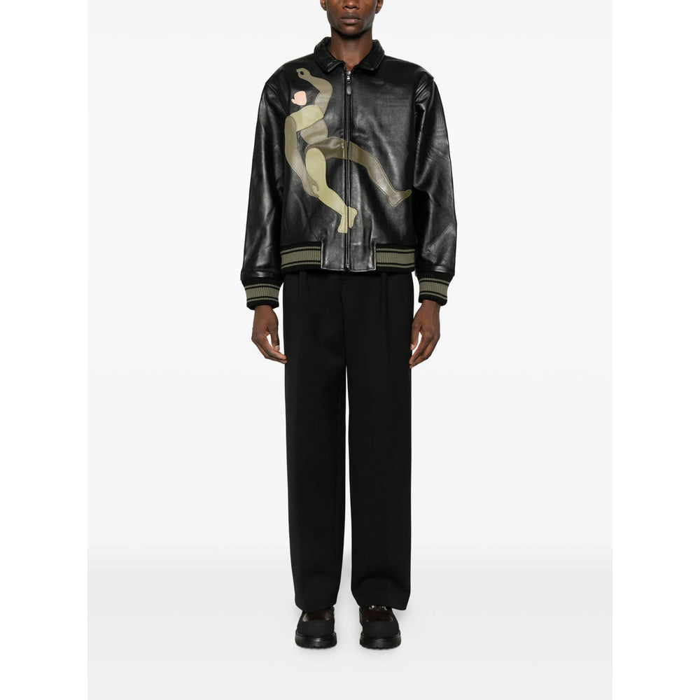 Kidsuper Leather Outerwears - Black | 812eb7cde651128686b7b82550b861c648f9ac27