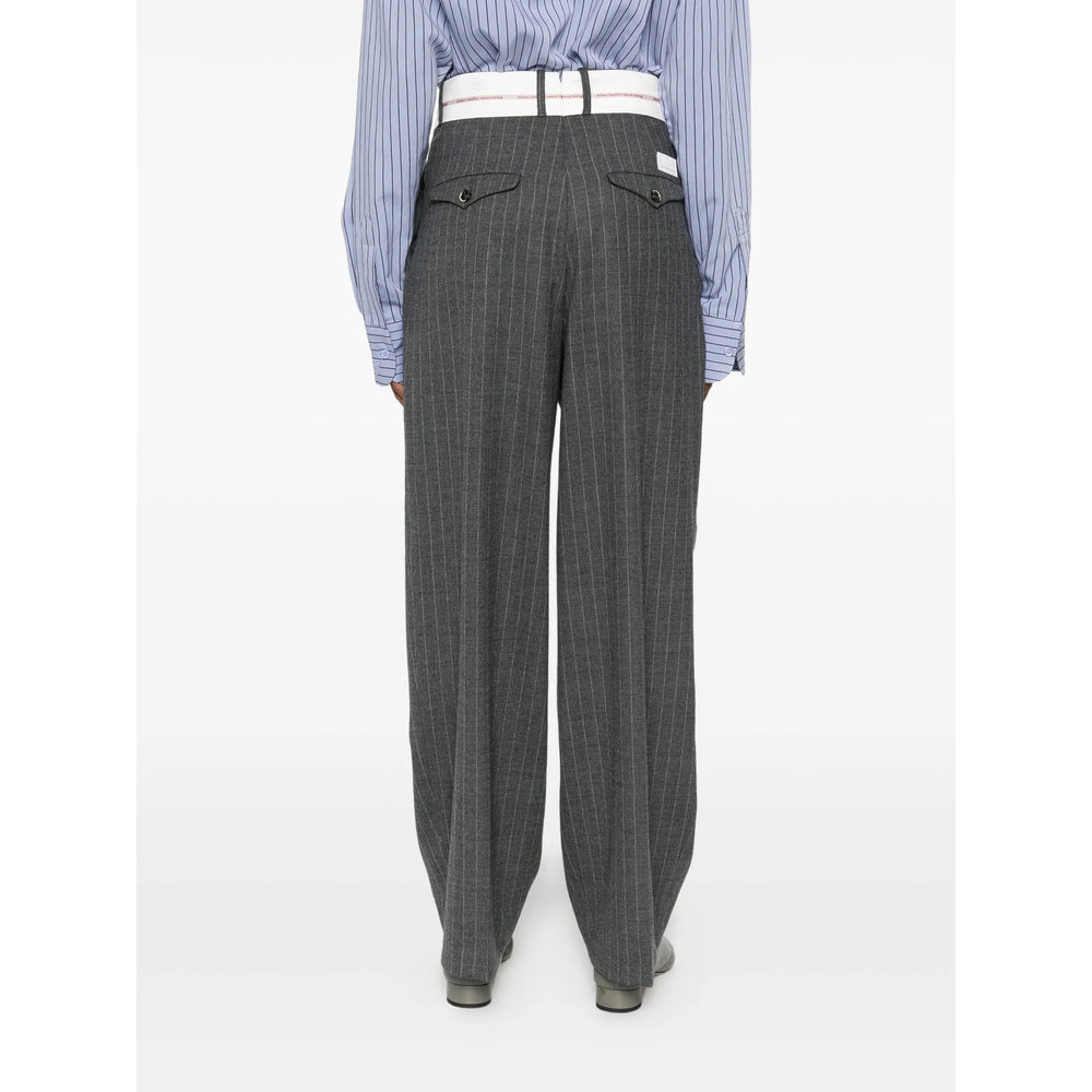 Nine In The Morning Pants - Gray, Red | d002561efcf2d95193b738ac2ad945d146a4a261