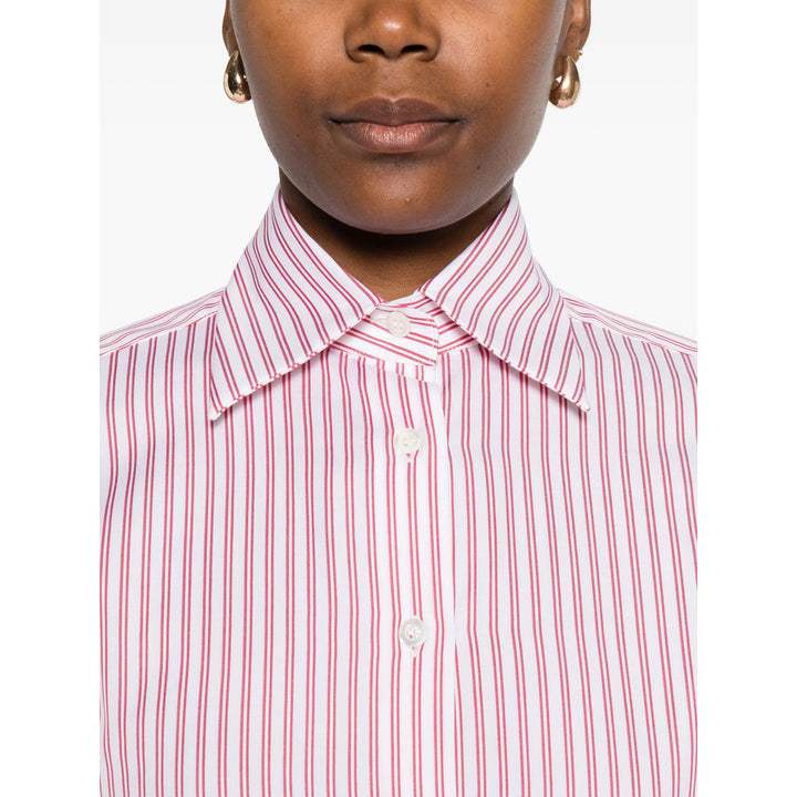 Mazzarelli Shirts - White, Red | 6d995458db579a8f17a03d2f0ffb6fc66b8eb3e7