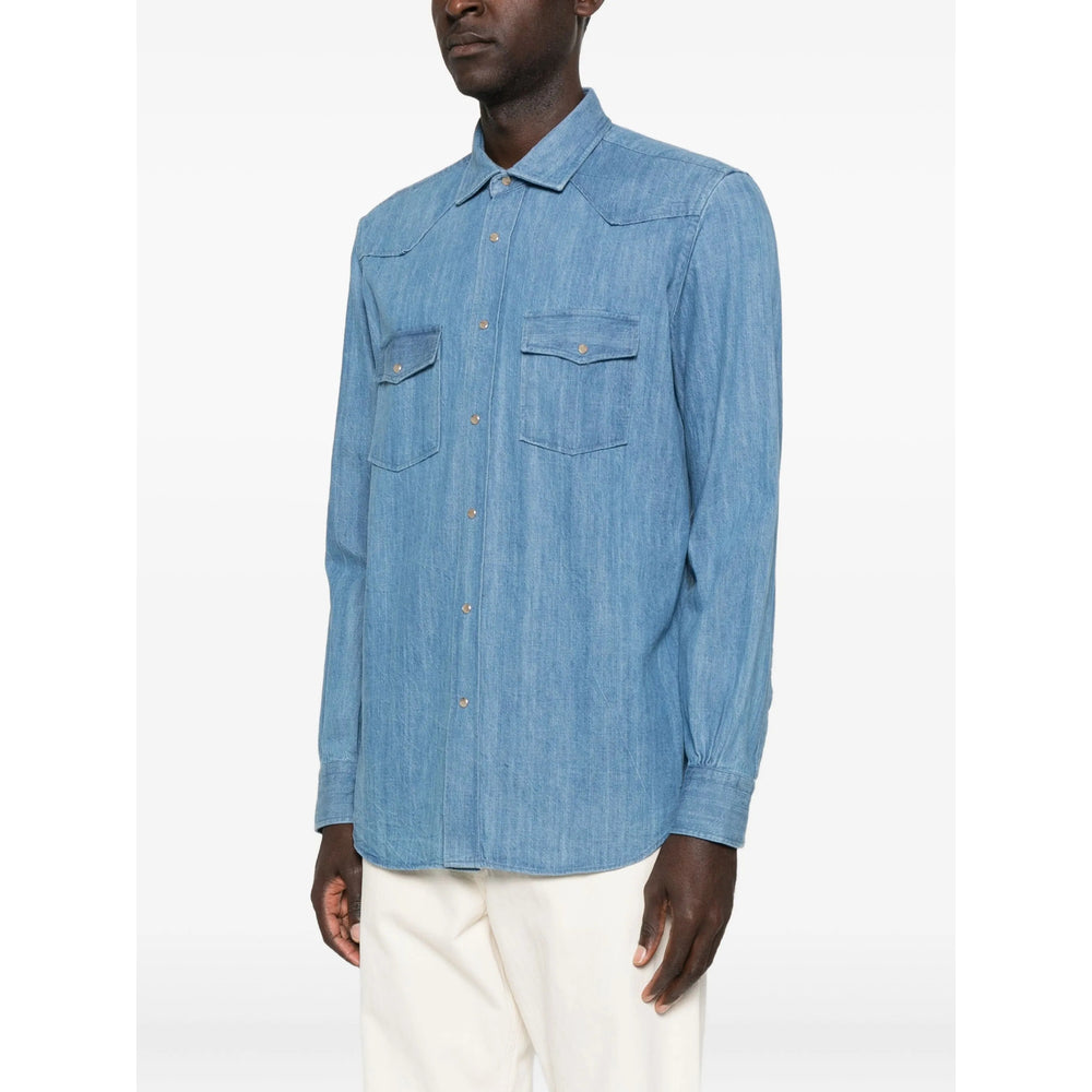 Mazzarelli Shirts - Blue | e05c5ceb18a78fd611e5570a8855e1647bae83e6