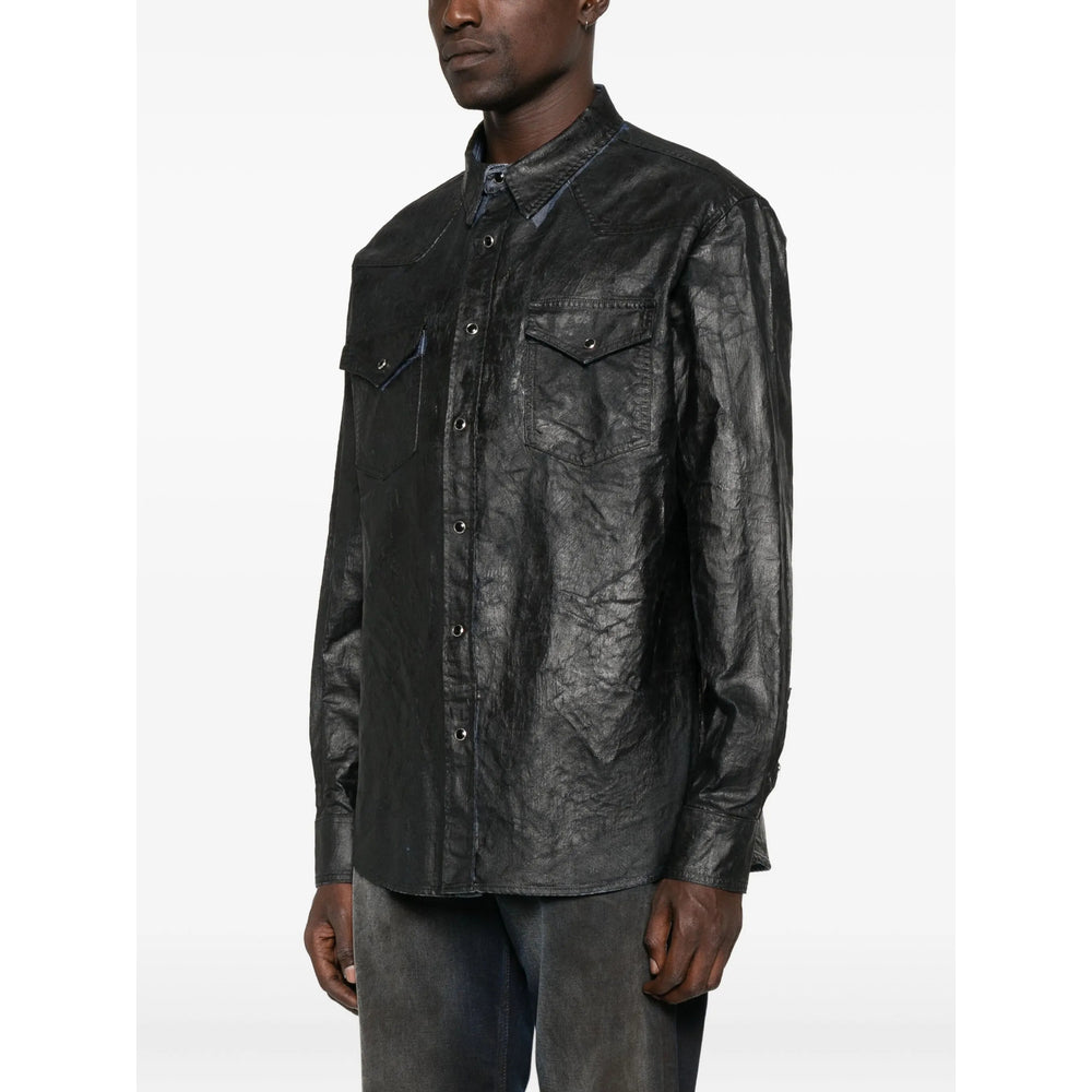 Mm6 Maison Margiela Shirts - Blue | 32875f55fba3b8f25c5f294f8e0d66cd5329d9e3