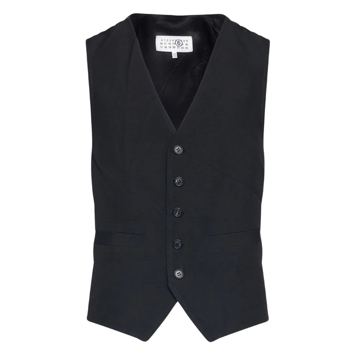 Mm6 Maison Margiela Outwear Waistcoats - Black | ef98374efd44998ca8b553fae75890cebe1a11f2