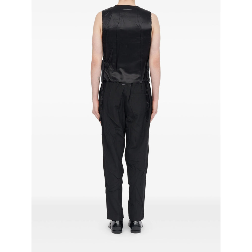 Mm6 Maison Margiela Outwear Waistcoats - Black | f5e1ebc490557f08c28bbc4b4295baade3718a79