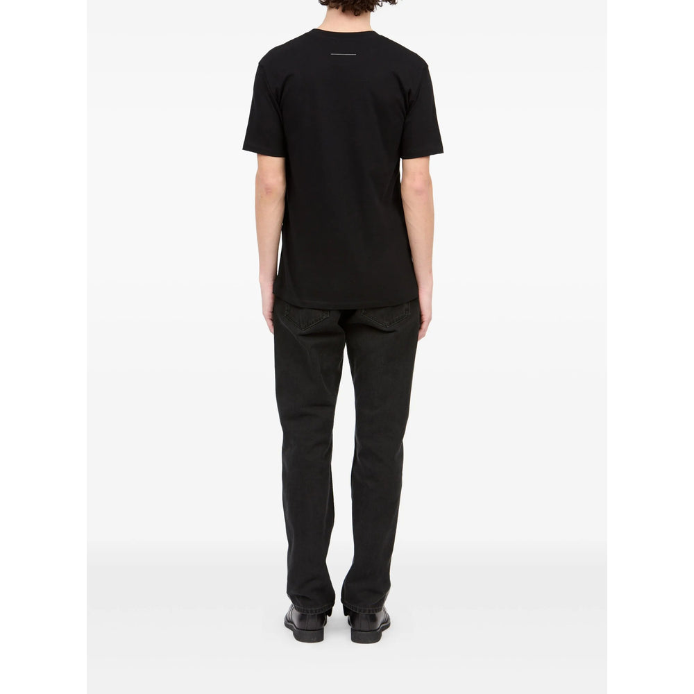 Mm6 Maison Margiela T Shirts - Black, Blue | 787a29a6179d92c011e0e80379be0007d6efee69