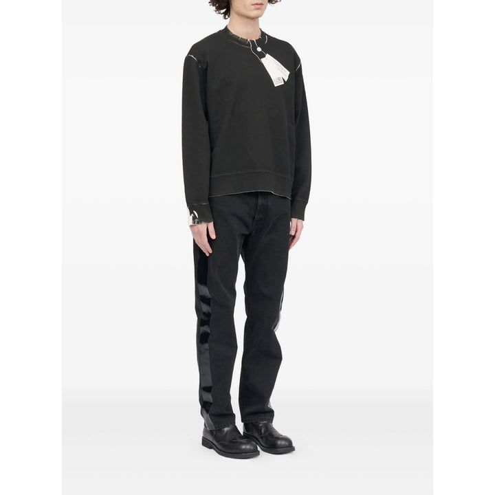 Mm6 Maison Margiela Sweatshirts - Black | 6d22a10f2794a6bca303675f6a1e4812cc631d39