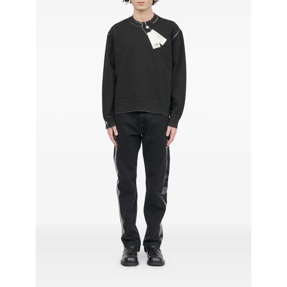 Mm6 Maison Margiela Sweatshirts - Black | e2da5a04a63022f17de3496b83437fb84d64968a