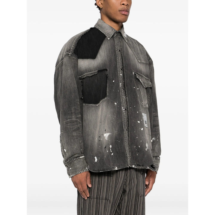 Maison Mihara Yasuhiro Shirts - Black | 30d2e55ea848ddd23978eb7f7d588fffdbe186ba