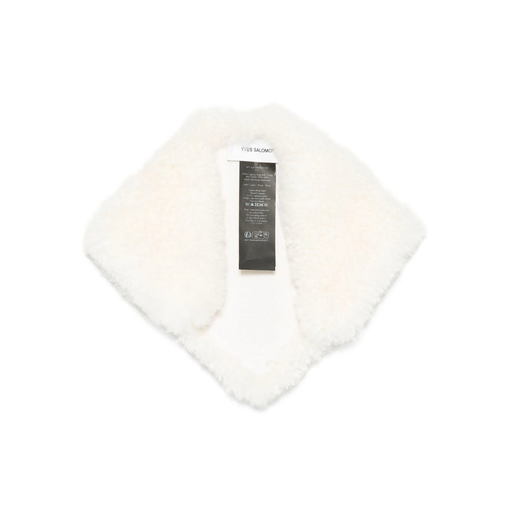 Yves Salomon Scarves - White | 45444c1b0cd60f0af83add1fc22ea861115bfb62