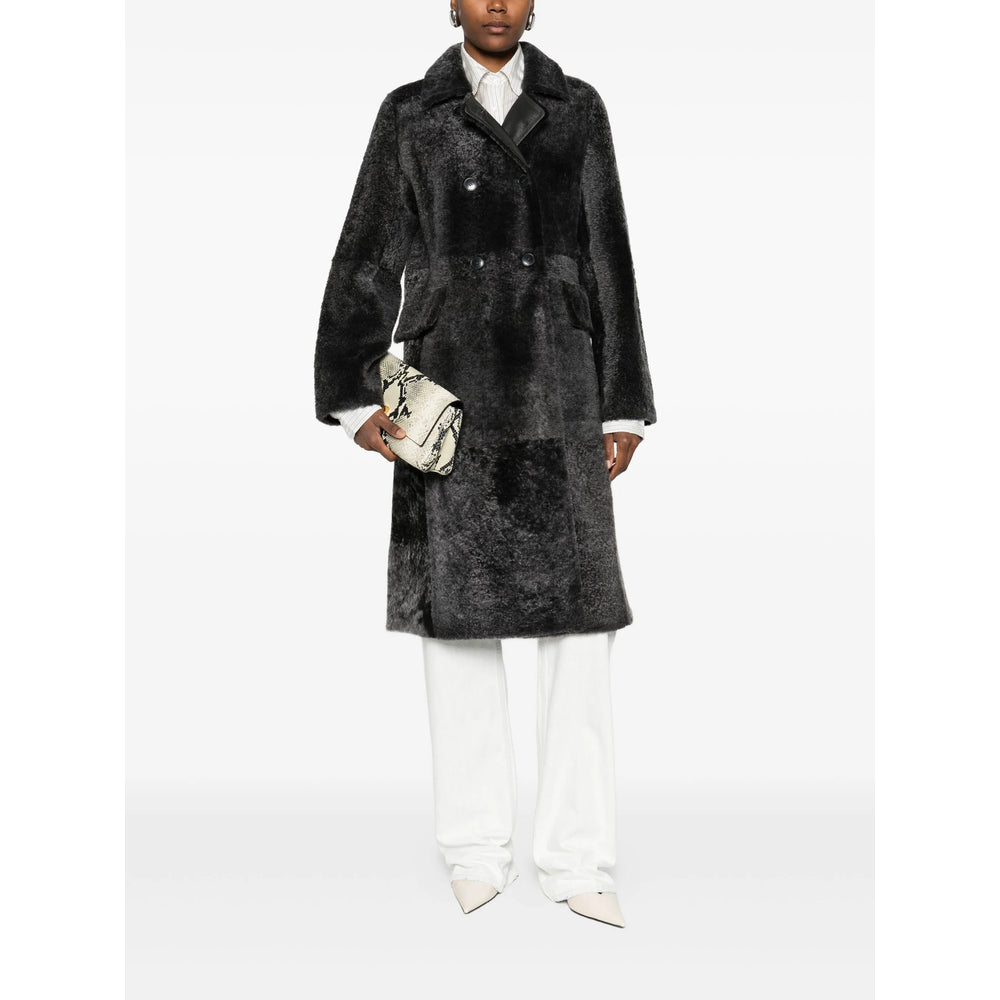 Yves Salomon Coats - Black | d61a579532606ace3c231c934bebaf95c4b44986