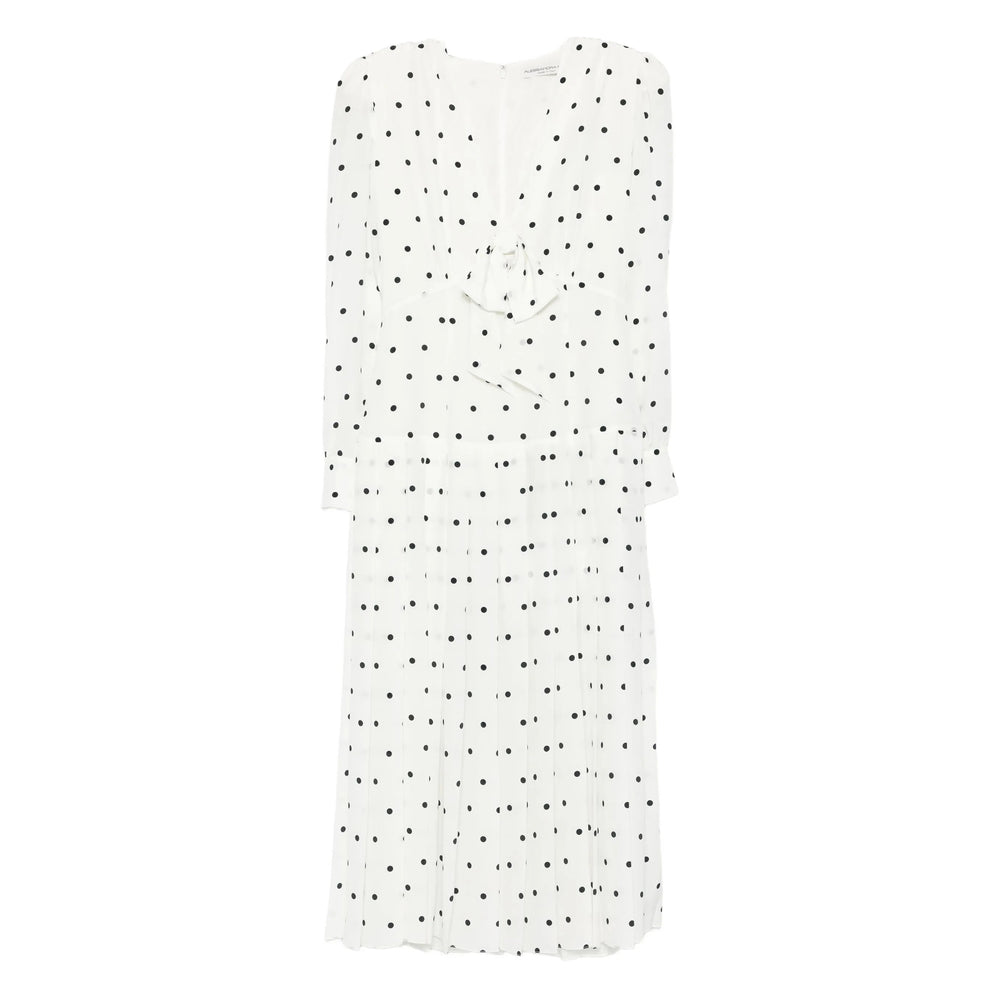 Alessandra Rich Dresses - White, Blue | 29dc64f9a047275d485aaa1fe0d668b79518cfdc